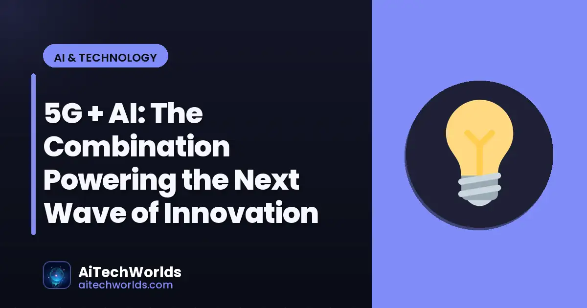 futuristic AI and emerging technology visualization — 5g  ai 5g ai applications