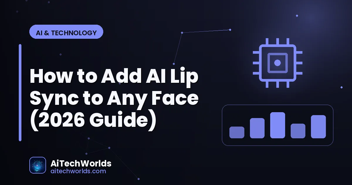 AI avatar face animation on screen — lip sync tool for content creators