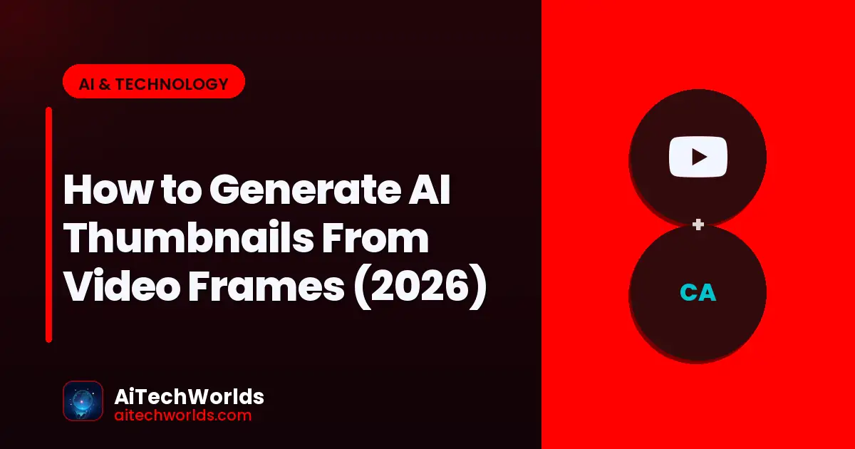 YouTube video thumbnail selection from best frames — AI thumbnail extractor video