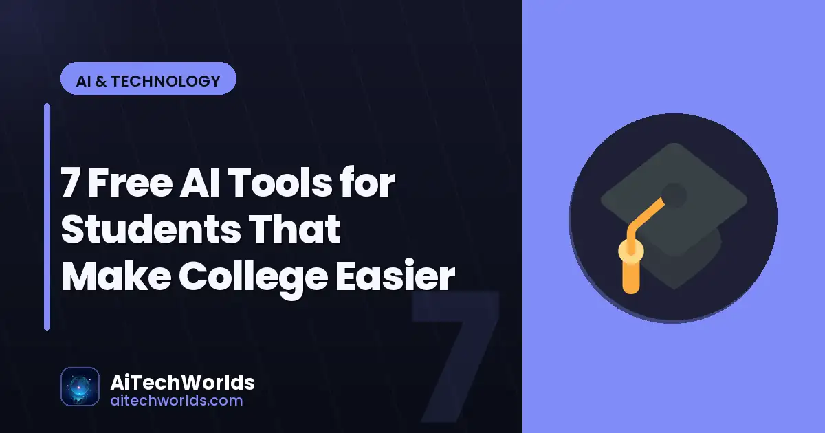 AI software tools dashboard on computer screen — free ai tools for students that make college