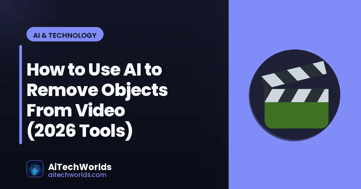 video frame with unwanted object being erased digitally — AI video object removal tool