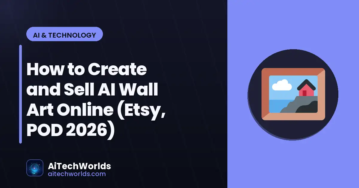 AI-generated digital artwork and image creation — how to create and sell ai wall art online