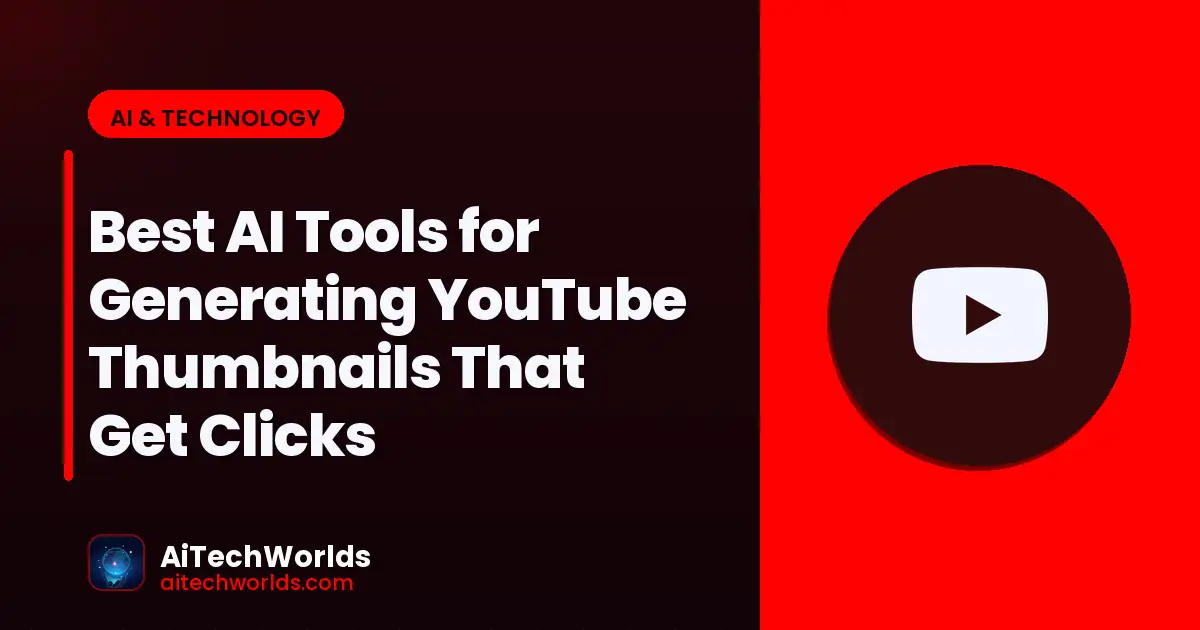 AI-generated digital artwork and image creation — best ai tools for generating youtube thumbnails AI YouTube thumbnail
