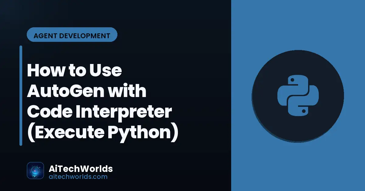 Python code being executed by AutoGen agent — code interpreter execution