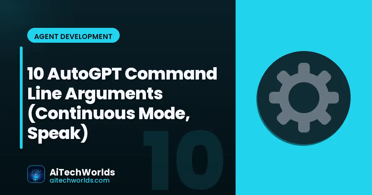 AutoGPT terminal command line arguments — headless continuous mode