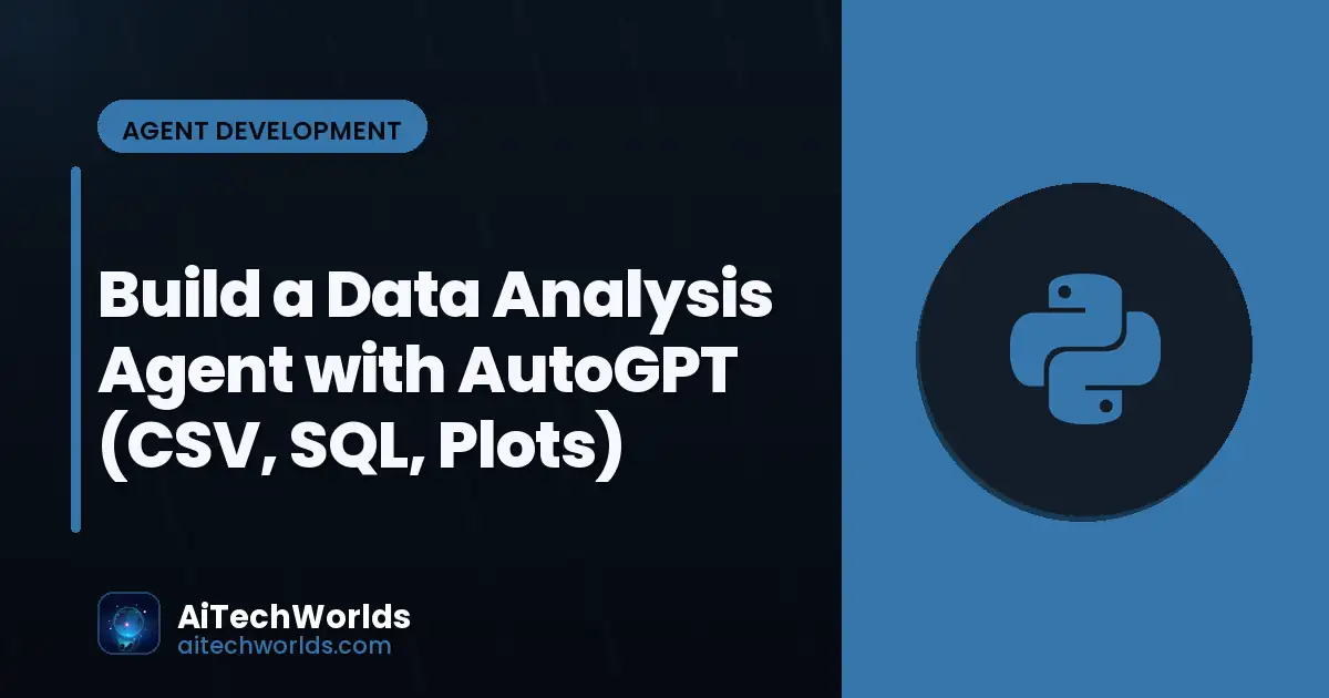 AI agent generating data analysis charts from CSV — AutoGPT data analysis
