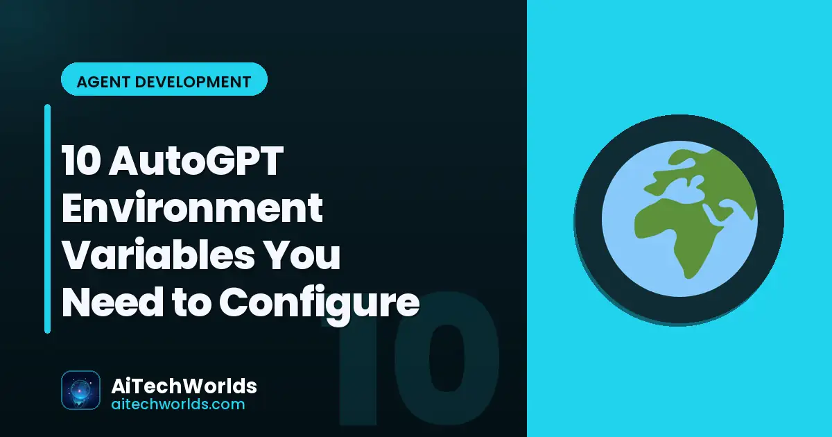 .env configuration file for AutoGPT settings — environment variables API keys