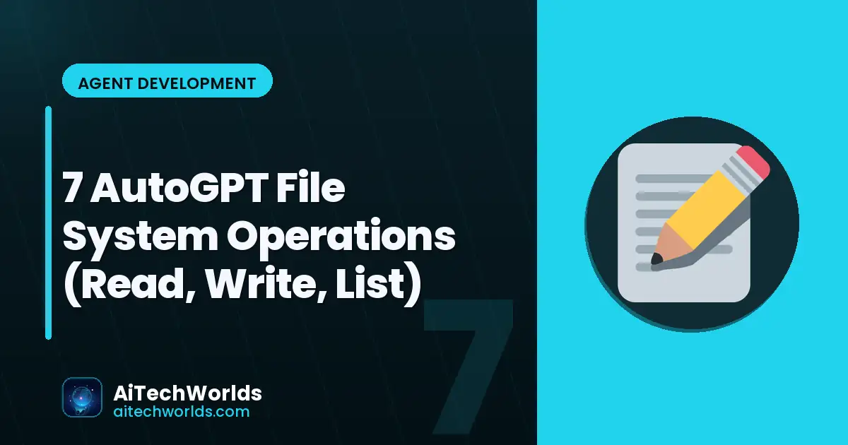 AI agent reading and writing files on filesystem — AutoGPT file operations