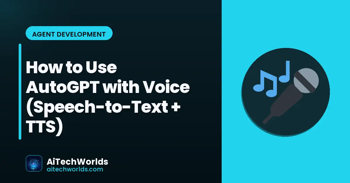 voice interface for autonomous AI agent — AutoGPT speech TTS