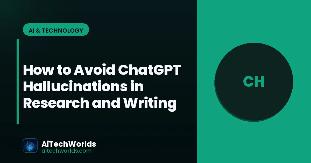 person using ChatGPT AI chatbot on laptop screen — how to avoid chatgpt hallucinations in research