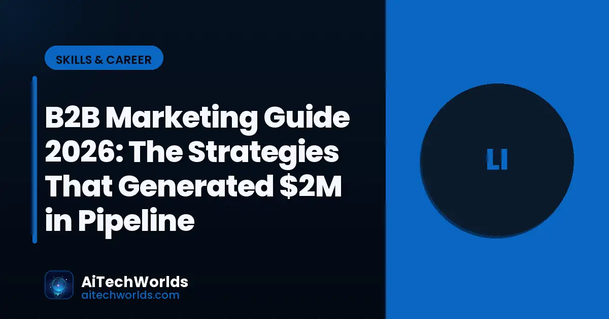 digital marketing analytics dashboard on screen — b2b marketing guide 2026