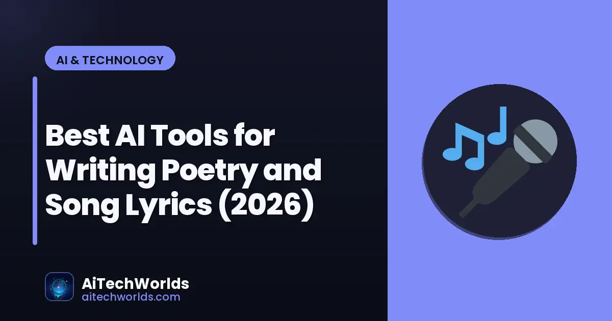 AI writing assistant on laptop screen with text — best ai tools for writing poetry and song lyrics AI song lyrics generator