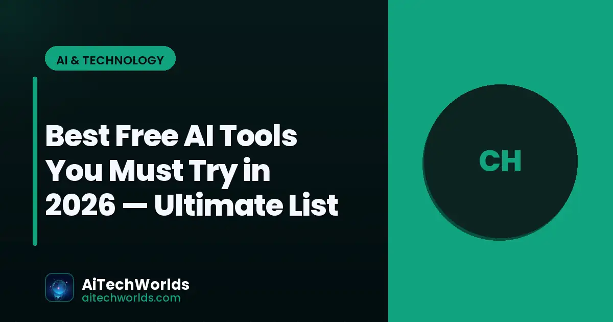 AI software tools dashboard on computer screen — best free ai tools you must try in 2026  ultimate