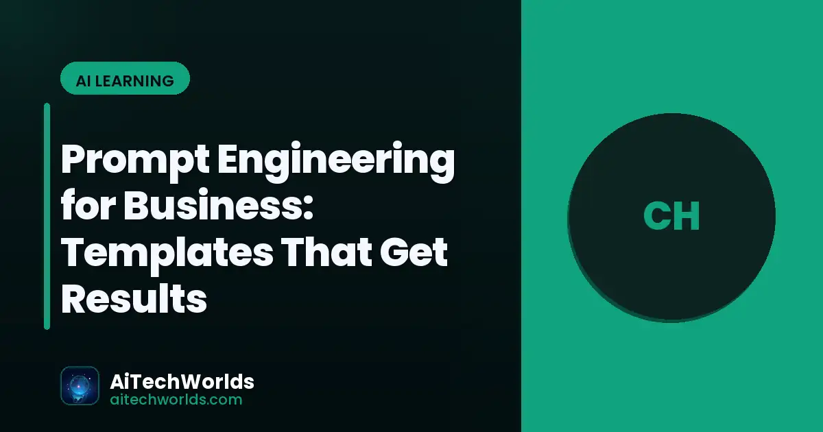 AI prompt engineering workflow on screen — prompt engineering for business business prompt templates