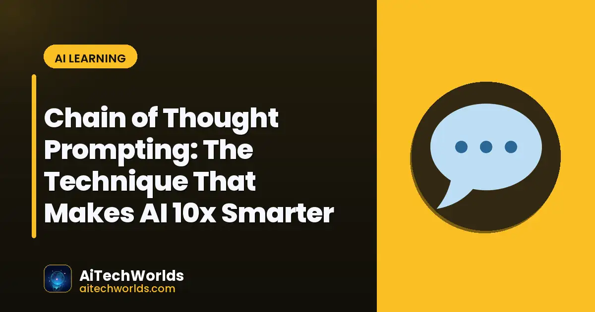 AI prompt engineering workflow on screen — chain of thought prompting
