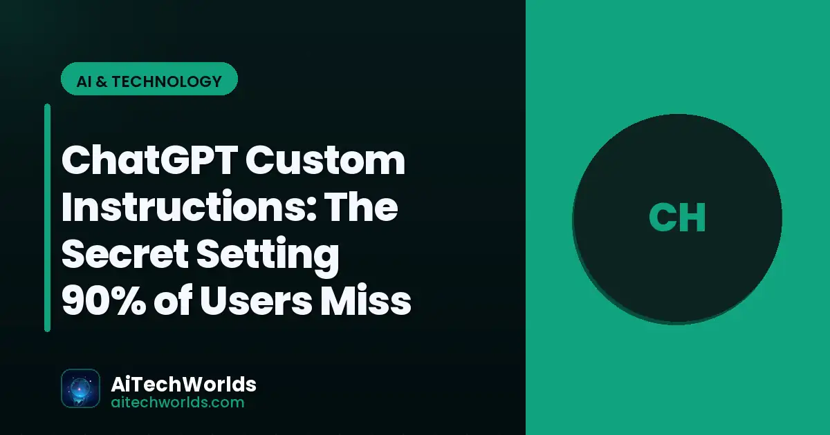 person using ChatGPT AI chatbot on laptop screen — chatgpt custom instructions