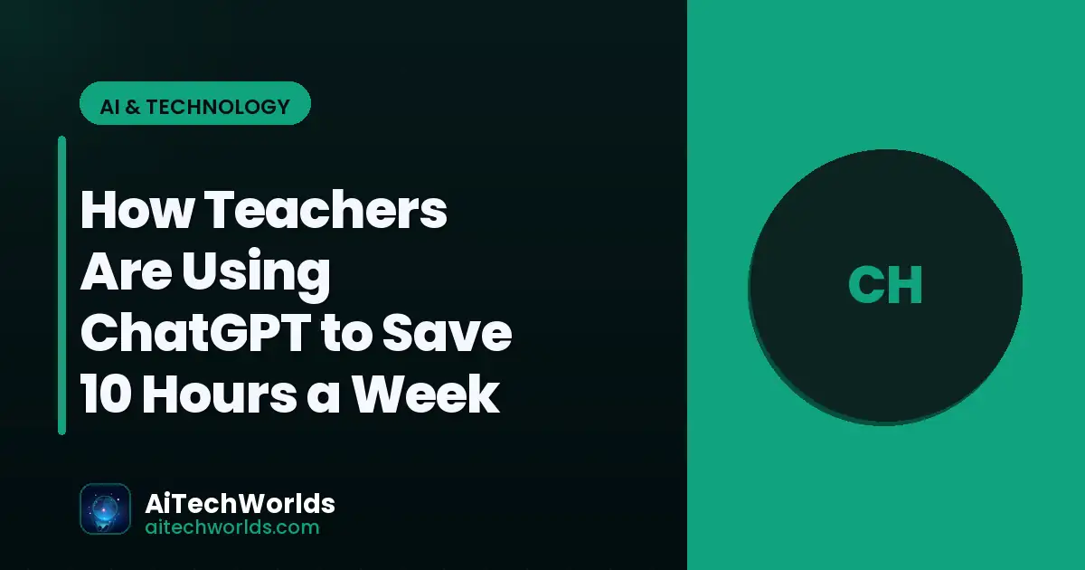 person using ChatGPT AI chatbot on laptop screen — how teachers are using chatgpt to save 10 hours a chatgpt for teachers