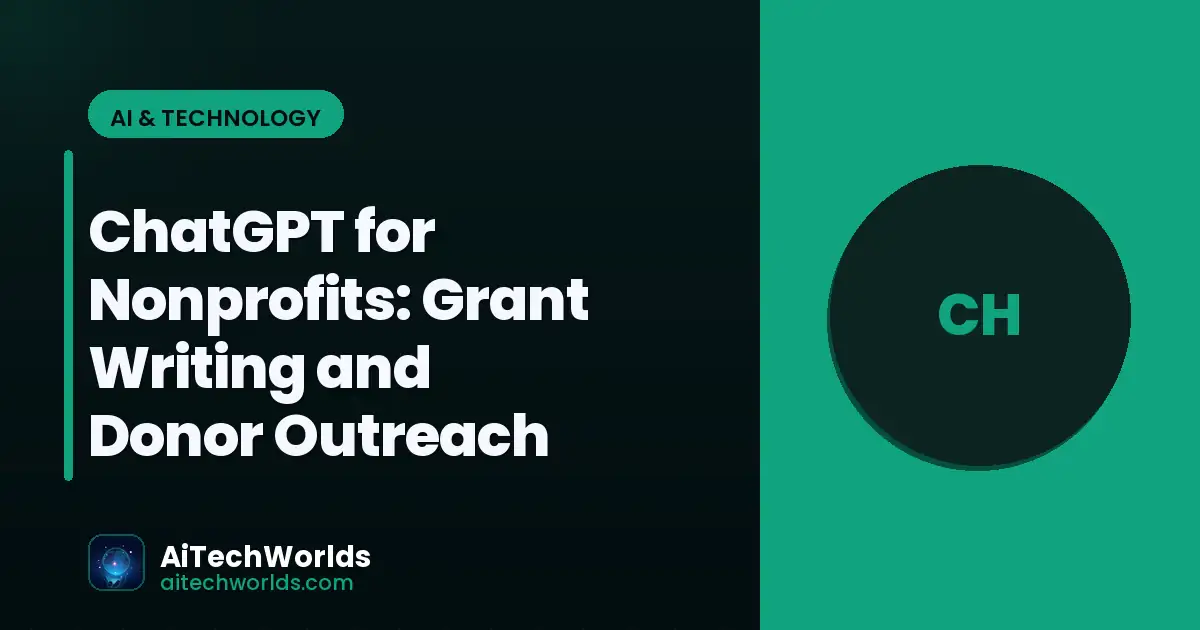 person using ChatGPT AI chatbot on laptop screen — chatgpt for nonprofits nonprofit ChatGPT prompts