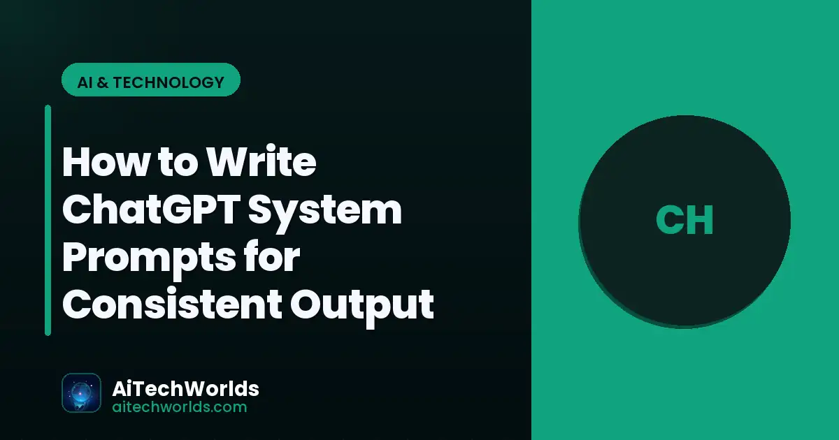 person using ChatGPT AI chatbot on laptop screen — how to write chatgpt system prompts for ChatGPT system prompt guide