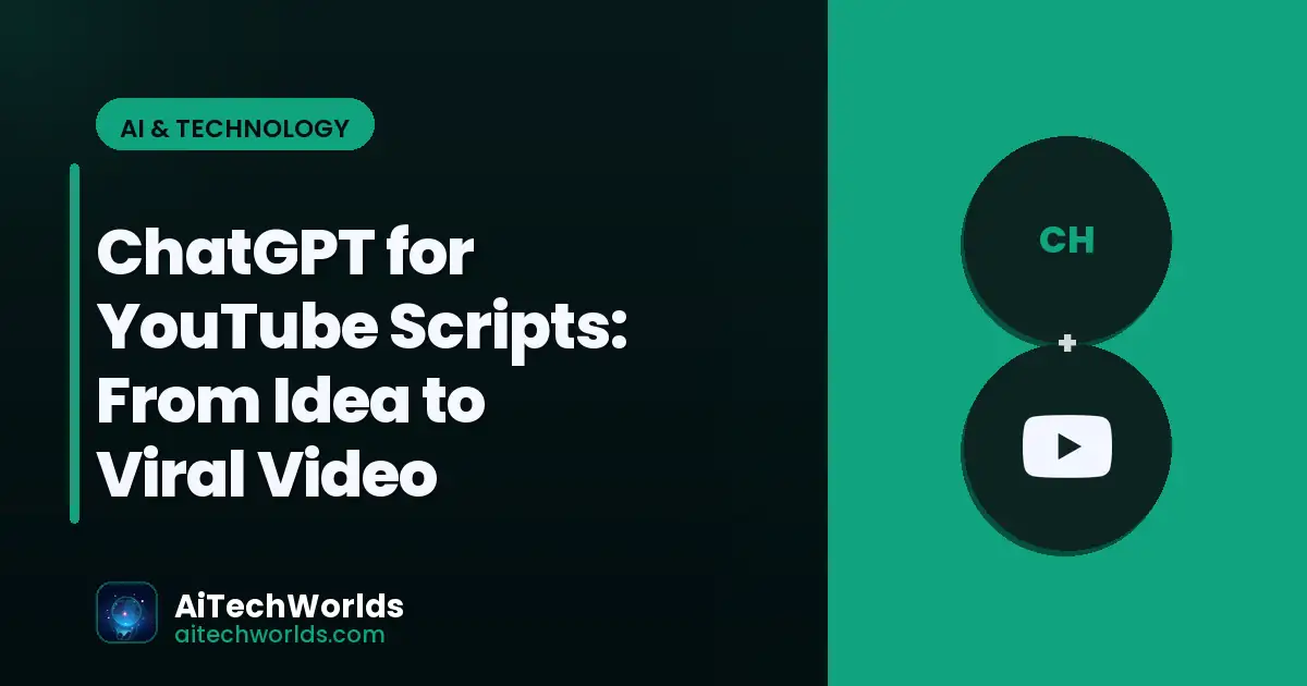 person using ChatGPT AI chatbot on laptop screen — chatgpt for youtube scripts YouTube script ChatGPT