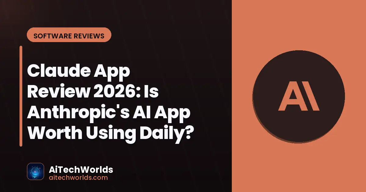 Claude AI chat interface on mobile phone screen — Claude app review 2026