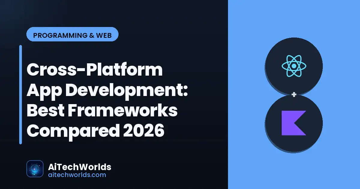 developer working on cross-platform mobile app development with multiple device screens showing app interfaces