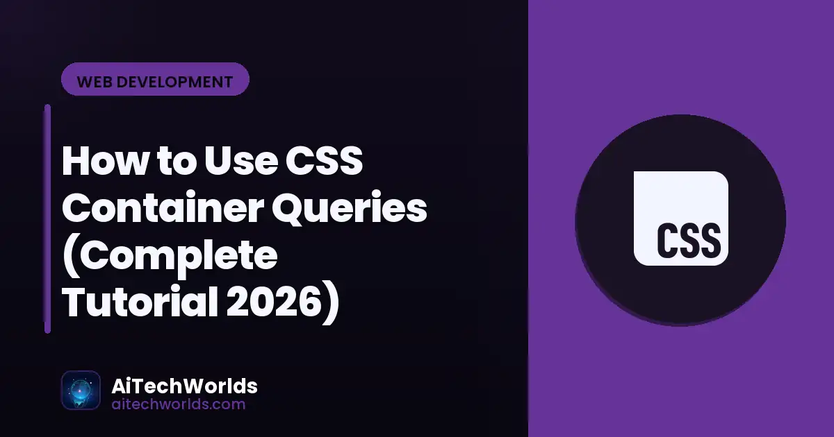 CSS container queries responsive component — container-based layout