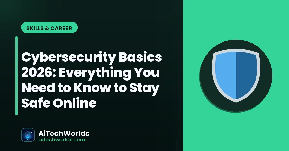 cybersecurity lock and network protection concept — cybersecurity basics 2026