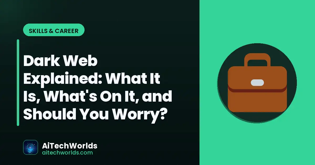 cybersecurity lock and network protection concept — dark web explained