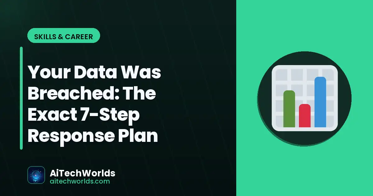 cybersecurity lock and network protection concept — your data was breached data breach what to do