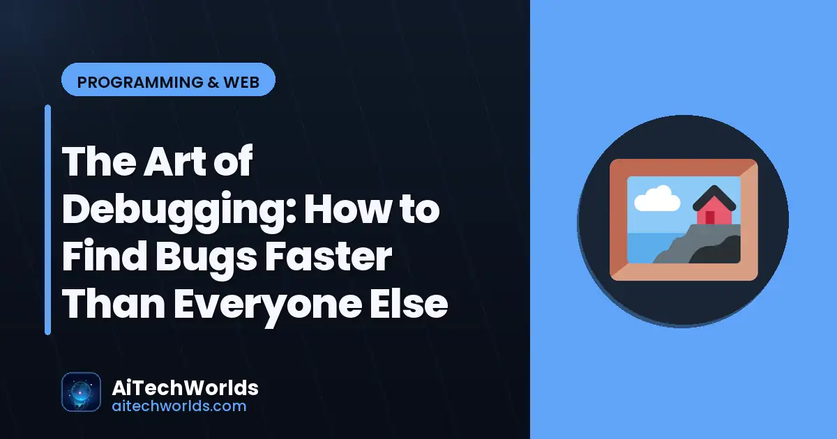 developer coding best practices on dark terminal — the art of debugging debugging guide programming
