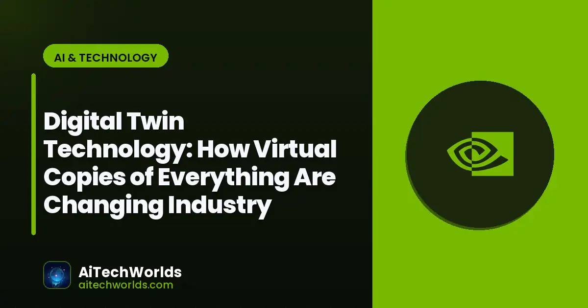futuristic AI and emerging technology visualization — digital twin technology