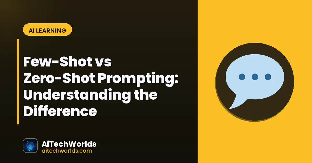 AI prompt engineering workflow on screen — few-shot vs zero-shot prompting few shot zero shot prompting