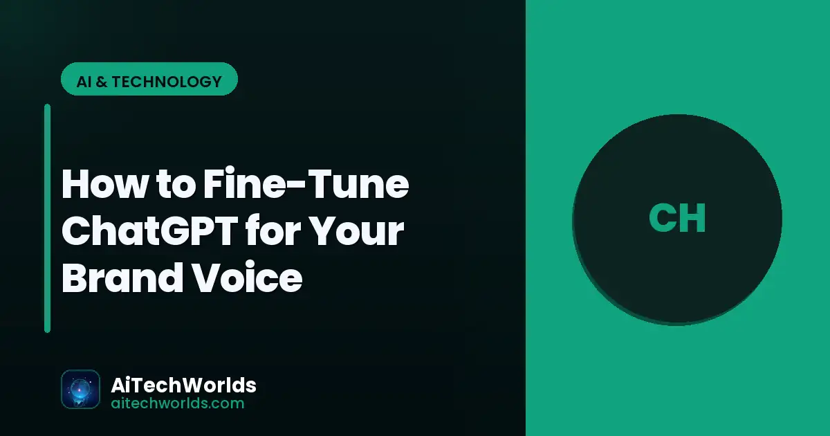 person using ChatGPT AI chatbot on laptop screen — how to fine-tune chatgpt for your brand voice fine tune ChatGPT brand