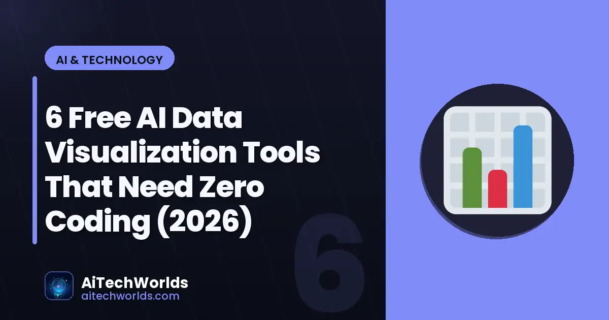AI software tools dashboard on computer screen — free ai data visualization tools that need zero