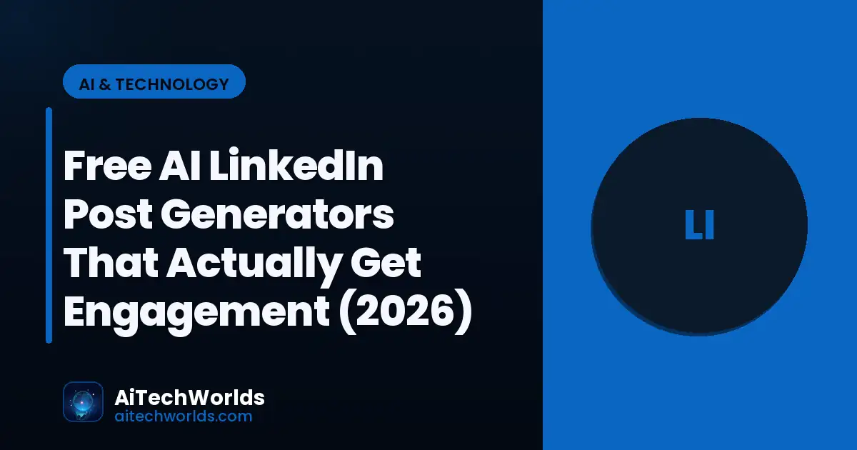 AI software tools dashboard on computer screen — free ai linkedin post generators that actually
