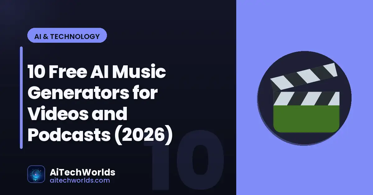 AI software tools dashboard on computer screen — free ai music generators for videos and podcasts
