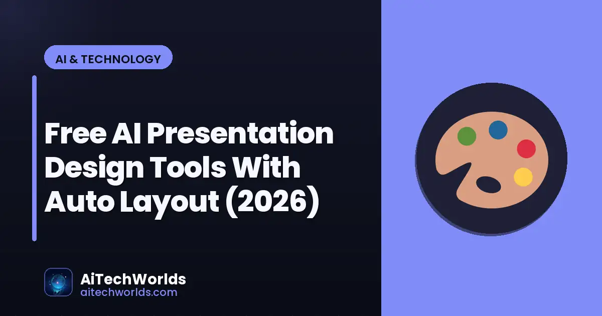AI software tools dashboard on computer screen — free ai presentation design tools with auto layout free AI slide designer