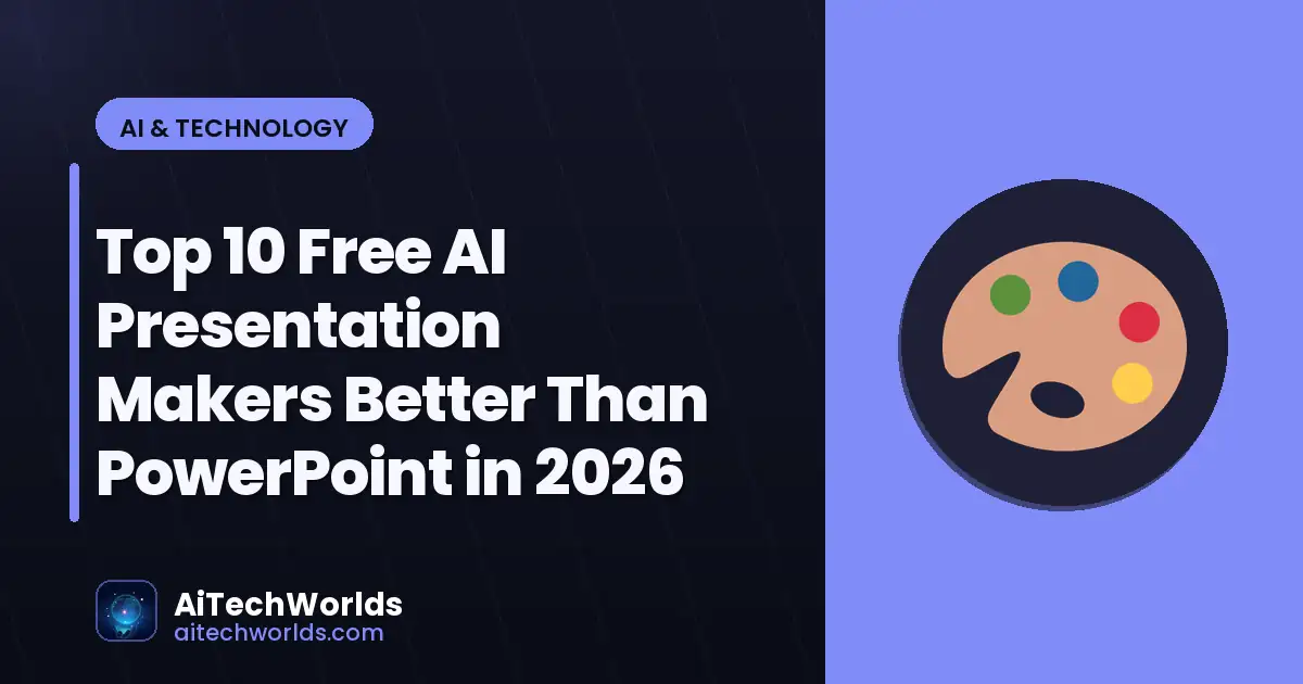 AI software tools dashboard on computer screen — top 10 free ai presentation makers better than free AI presentation software
