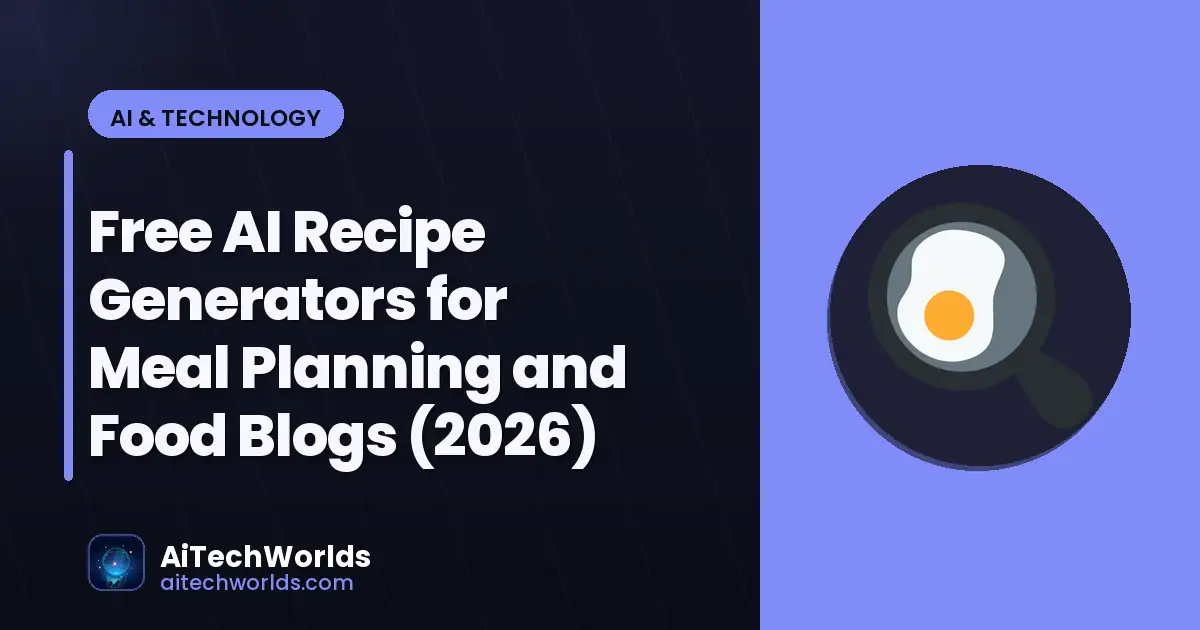 AI software tools dashboard on computer screen — free ai recipe generators for meal planning and