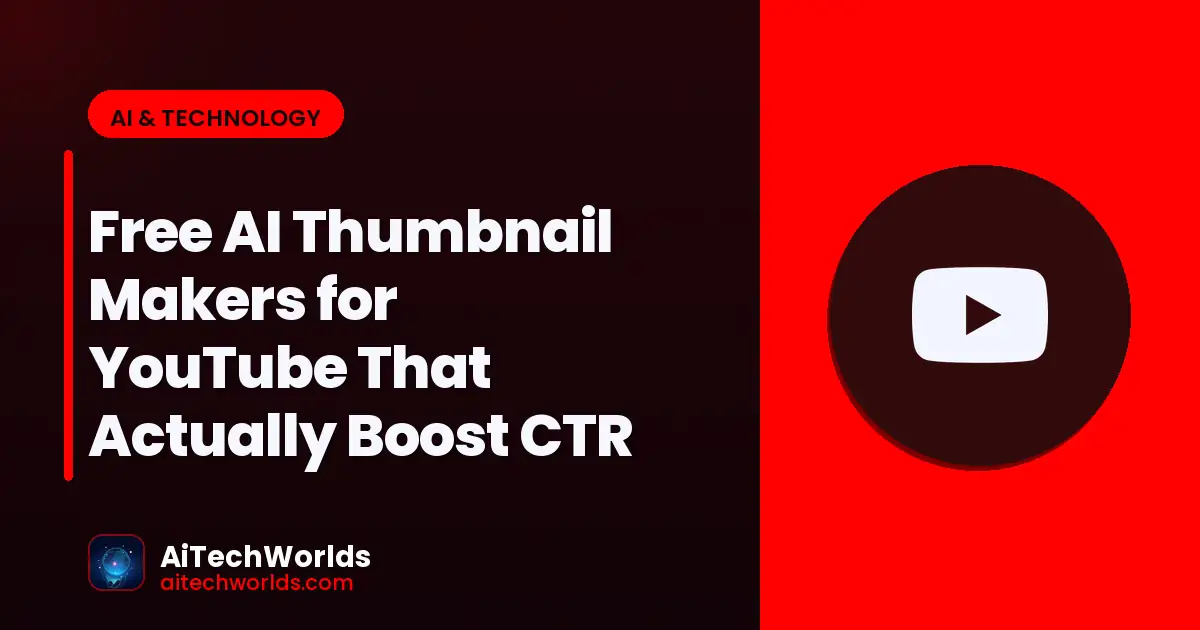 AI software tools dashboard on computer screen — free ai thumbnail makers for youtube that