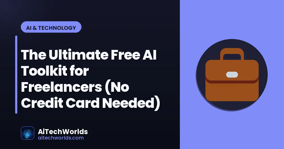 AI software tools dashboard on computer screen — the ultimate free ai toolkit for freelancers free ai tools freelancers