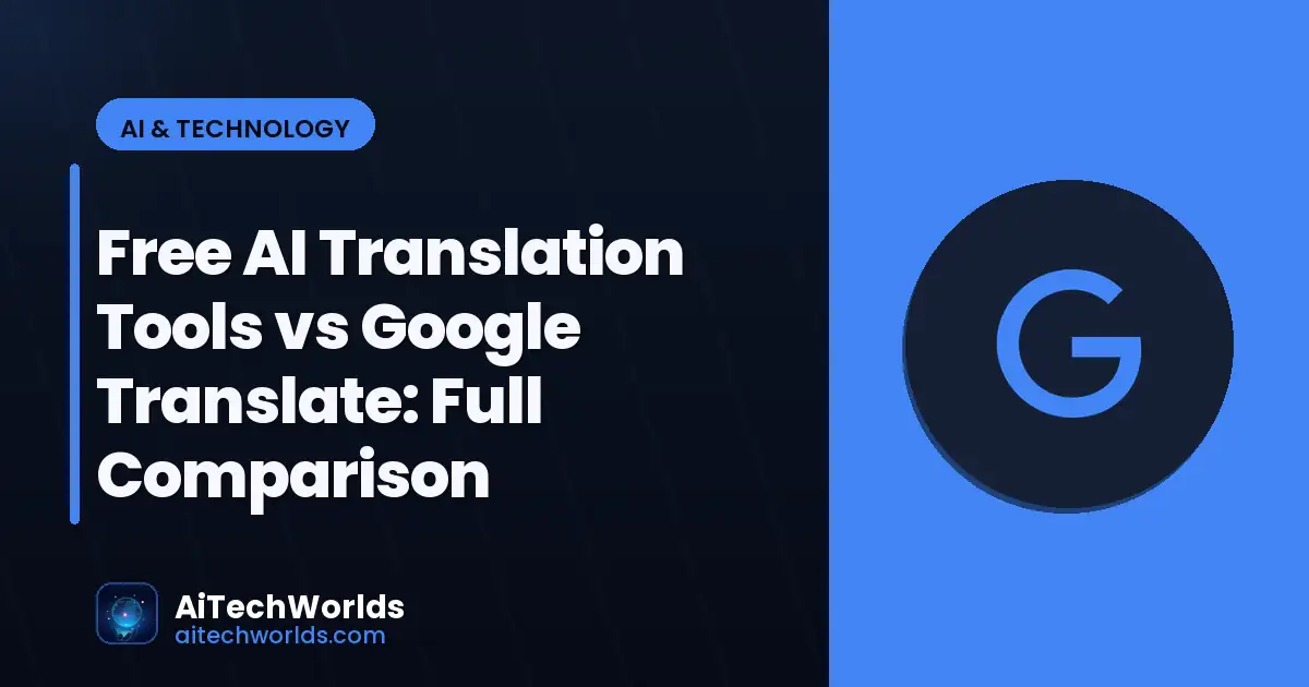 AI software tools dashboard on computer screen — free ai translation tools vs google translate