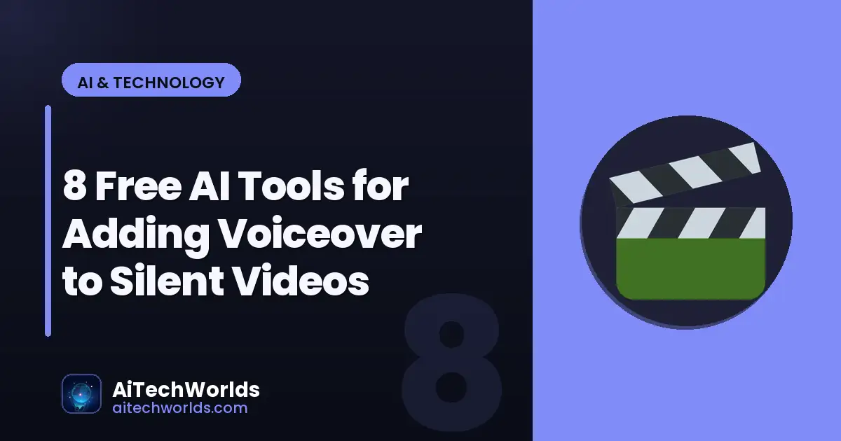 speaker with audio waveform overlay on video — free AI voiceover for silent video
