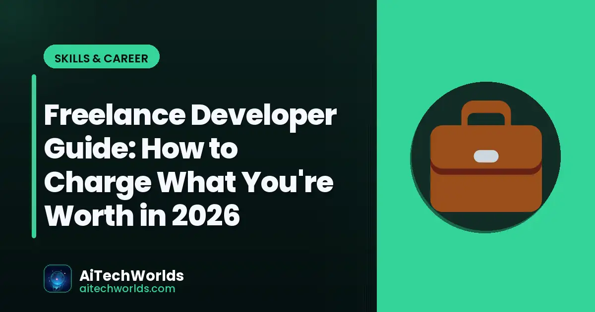 tech professional at desk with career development — freelance developer guide freelance developer rates 2025
