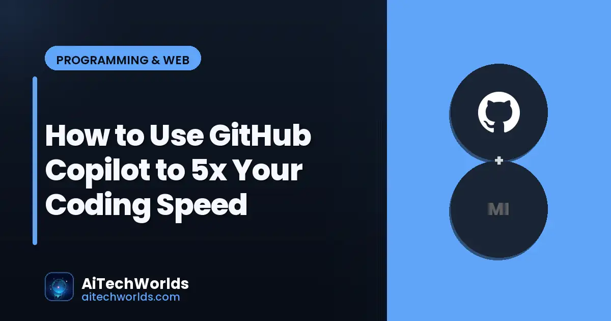 developer coding best practices on dark terminal — how to use github copilot to 5x your coding speed github copilot guide