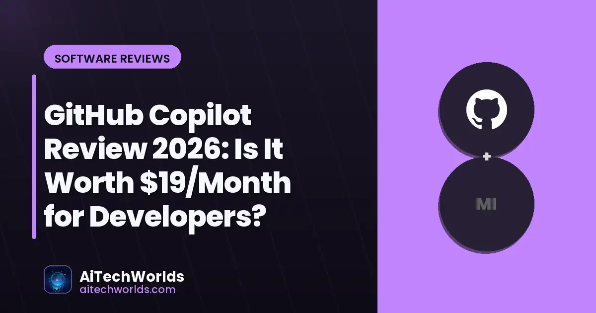 Code editor with colorful syntax highlighting on a dark background — github copilot review 2026