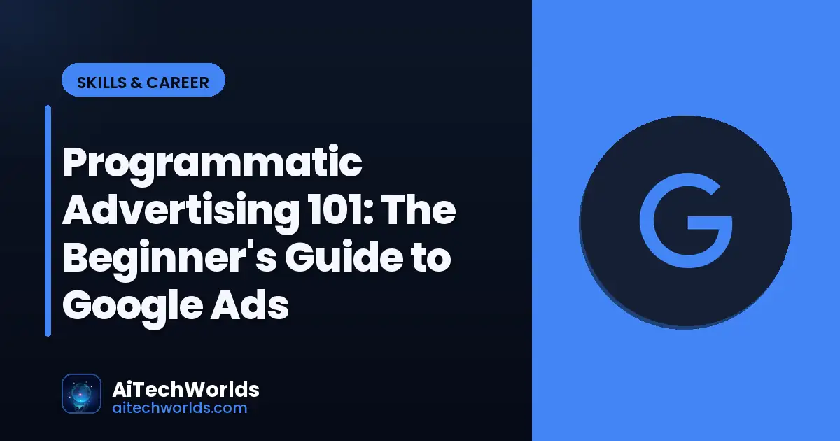 digital marketing analytics dashboard on screen — programmatic advertising 101 google ads beginners
