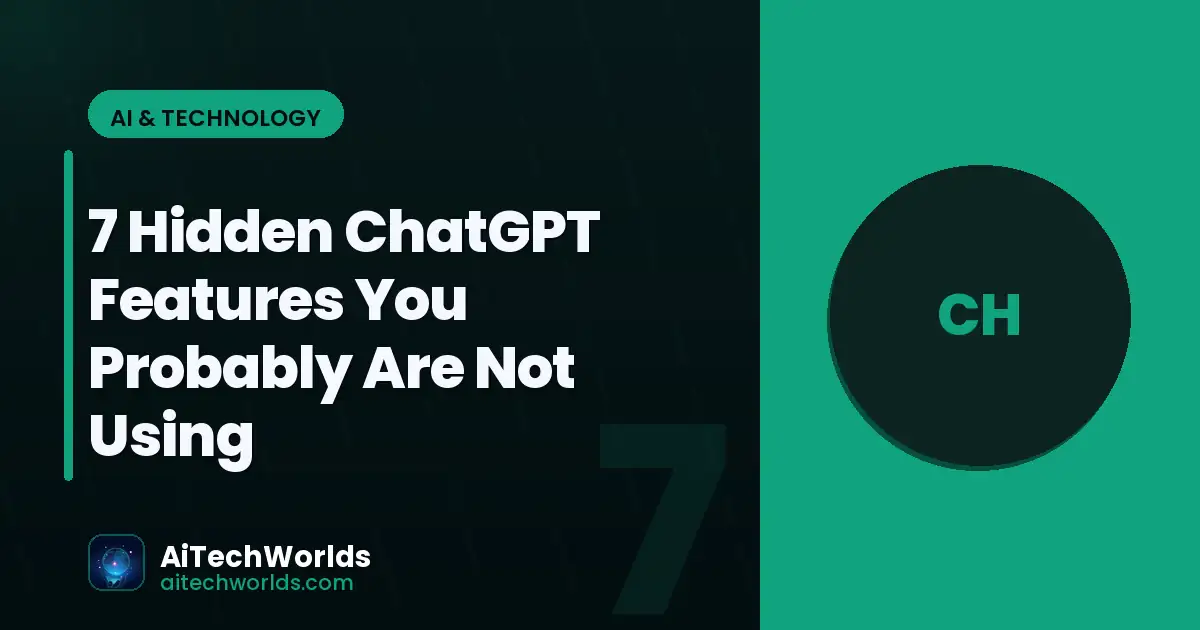 person using ChatGPT AI chatbot on laptop screen — hidden chatgpt features you probably are not using