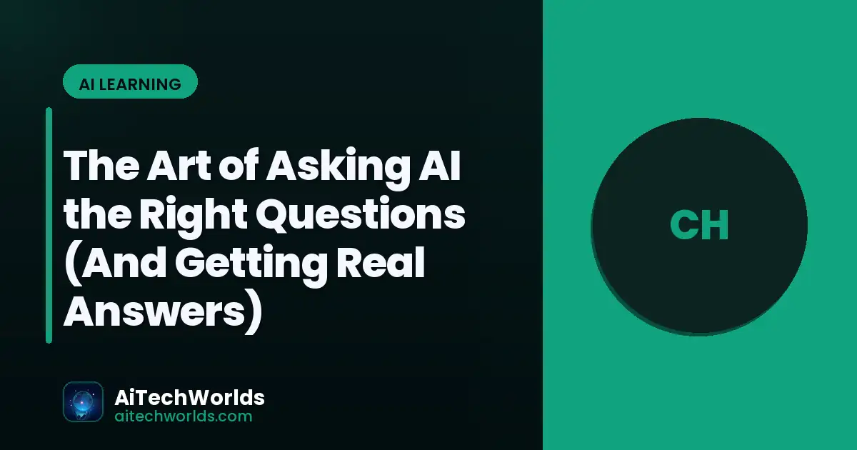 AI prompt engineering workflow on screen — the art of asking ai the right questions how to ask ai questions